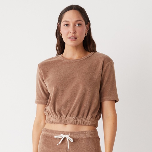 Monrow terrycloth crop tee - Picture 2 of 6